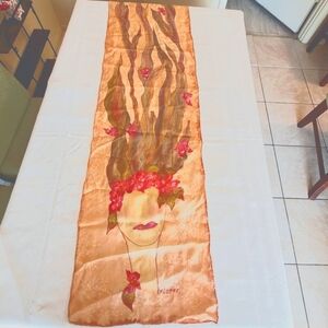 Stunning Hand-Painted Silk Scarf by Alaskan Artist Gail Flotre One of a …